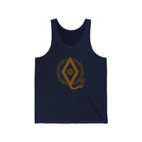 Ingwaz Rune Seed of Potential Tank Top - Soft Ringspun Cotton Jersey - Unisex White