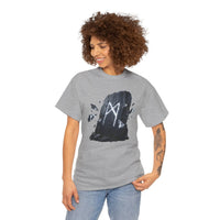 Mannaz Rune Humanity T-Shirt - Heavy Cotton Classic Fit Tee - Unisex White