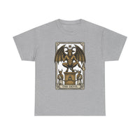The Devil Tarot Card Graphic T-Shirt - Heavy Cotton Classic Fit Tee - Unisex White