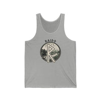 Raido Rune Journey Graphic Tank Top - Soft Combed Cotton Jersey Fit - Unisex Athletic Heather