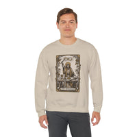 The Magician Tarot Card Sweatshirt - Heavy Blend Fleece Crewneck Pullover - Unisex Warm White