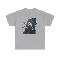 Mannaz Rune Humanity T-Shirt - Heavy Cotton Classic Fit Tee - Unisex White