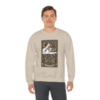 Judgement Tarot Card Graphic Sweatshirt - Heavy Blend Classic Fit Crewneck - Unisex White