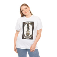 The Hanged Man Tarot Card T-Shirt - Heavy Cotton Classic Fit Tee - Unisex White
