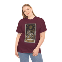 Tarot The Star Card Graphic T-Shirt - Heavy Cotton Classic Fit Tee - Unisex Off White