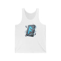 Ansuz Divine Speech Rune Tank Top - Soft Combed Cotton Retail Fit - Unisex White