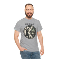 Kenaz Rune Forge Blacksmith T-Shirt - Heavyweight 100% Cotton Classic Fit Tee - Unisex White