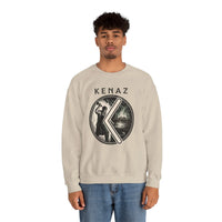 Kenaz Rune Blacksmith Forge Sweatshirt - Soft Cotton Blend Crewneck Fleece - Unisex White