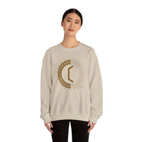 Perthro Rune Norse Mythology Sweatshirt - Heavy Blend Fleece Crewneck - Unisex White