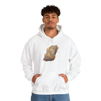 Jera Rune Harvest Wheel Hoodie - Soft Cotton Blend Pullover Hoodie - Unisex White