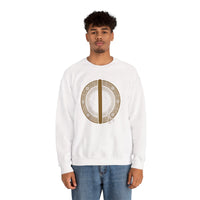 Isa Rune Ice Stillness Sweatshirt - Midweight 50/50 Cotton Poly Fleece - Unisex White