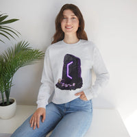 Perthro Rune Mystery Sweatshirt - Durable Cotton Poly Blend Crewneck - Unisex White