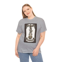 The Hanged Man Tarot Card T-Shirt - Heavy Cotton Classic Fit Tee - Unisex White