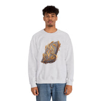 Jera Rune Harvest Graphic Sweatshirt - Heavy Blend Cotton Polyester Crewneck - Unisex White