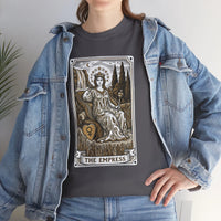 Empress Tarot Card Graphic T-Shirt - Heavy Cotton Classic Fit Tee - Unisex White