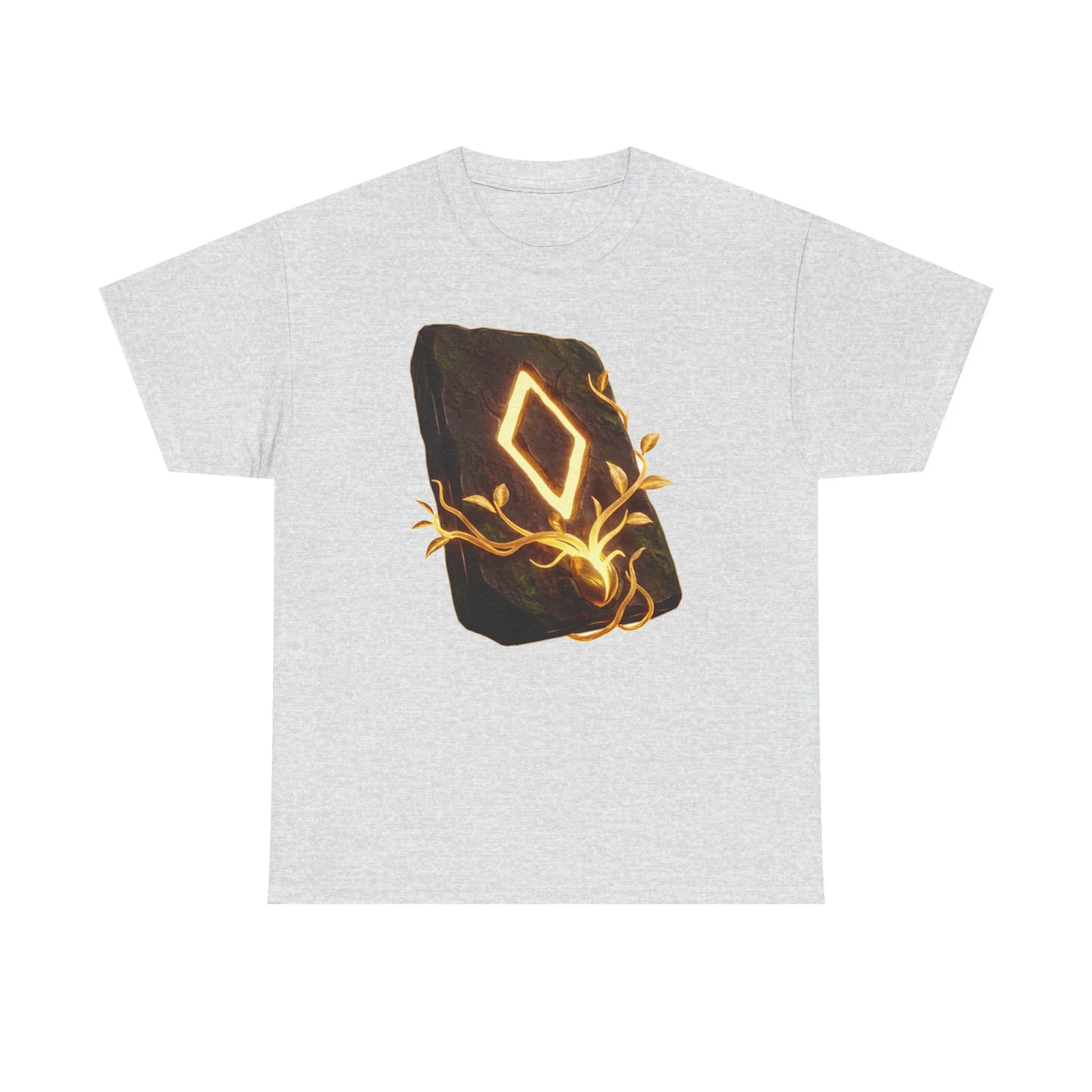 Ingwaz Rune Sacred Seed T-Shirt - Heavy Cotton Classic Fit Tee - Unisex White