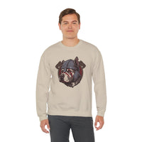 Warpaint Viking Berserker Dog Sweatshirt - Durable Cotton Blend Fleece Crew - Unisex White
