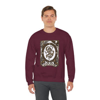 The World Tarot Card Sweatshirt - Heavy Blend Fleece Crewneck - Unisex White