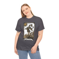 The Fool Tarot Card Graphic T-Shirt - Heavy Cotton Classic Fit Tee - Unisex White