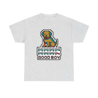 Good Boy 8-Bit Pixel Gaming Dogs T-Shirt - Heavy Cotton Classic Fit Tee - Unisex White