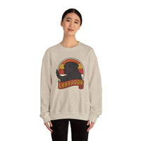 Labrador Retro 70s Sunset Sweatshirt - Heavy Blend Fleece Crewneck - Unisex White