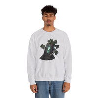 Berkana Rune Birch Tree Sweatshirt - Heavy Blend Crewneck - Unisex White