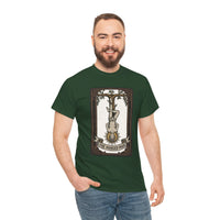 The Hanged Man Tarot Card T-Shirt - Heavy Cotton Classic Fit Tee - Unisex White