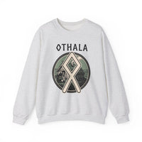 Othala Rune Inheritance Sweatshirt - Heavy Blend Crewneck Fleece - Unisex White