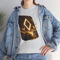 Ingwaz Rune Sacred Seed T-Shirt - Heavy Cotton Classic Fit Tee - Unisex White