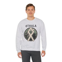 Othala Rune Inheritance Sweatshirt - Heavy Blend Crewneck Fleece - Unisex White