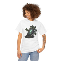 Berkana Rune Birch Tree Graphic T-Shirt - Heavy Cotton Classic Fit Tee - Unisex White