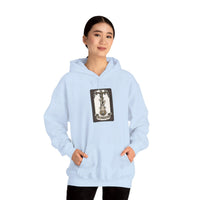 The Hanged Man Tarot Card Hoodie - Heavy Blend Fleece Pullover - Unisex White