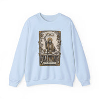 The Magician Tarot Card Sweatshirt - Heavy Blend Fleece Crewneck Pullover - Unisex Warm White