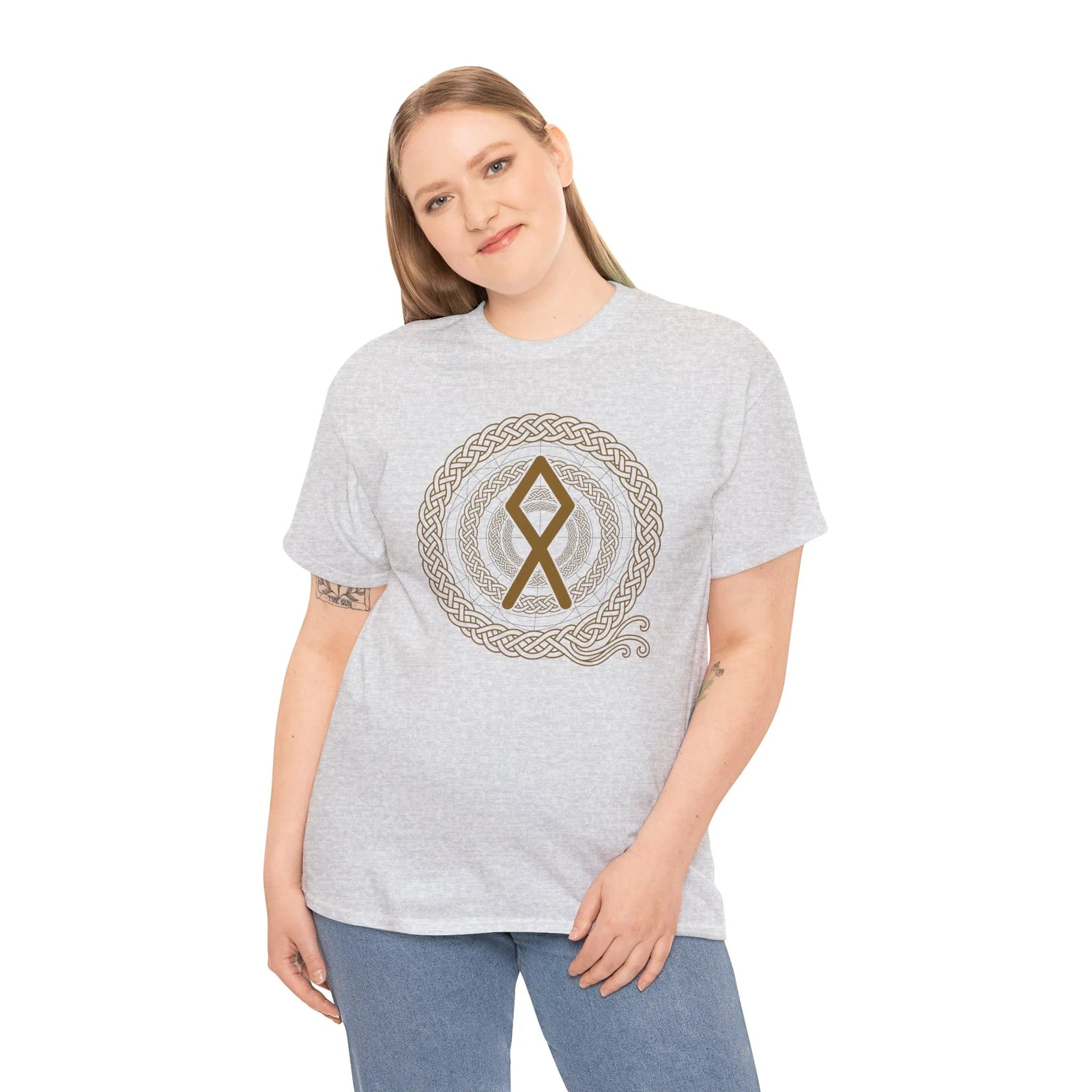 Othala Rune Inheritance T-Shirt - Heavy Cotton Classic Fit Tee - Unisex White