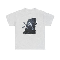 Mannaz Rune Humanity T-Shirt - Heavy Cotton Classic Fit Tee - Unisex White