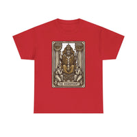 Hierophant Tarot Card Graphic T-Shirt - Heavy Cotton Classic Fit Tee - Unisex White