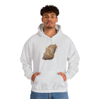 Jera Rune Harvest Wheel Hoodie - Soft Cotton Blend Pullover Hoodie - Unisex White