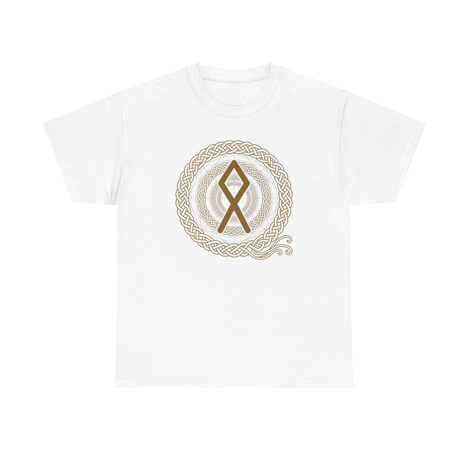 Othala Rune Inheritance T-Shirt - Heavy Cotton Classic Fit Tee - Unisex White