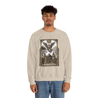 The Lovers Tarot Card Sweatshirt - Heavy Blend Fleece Crewneck - Unisex White