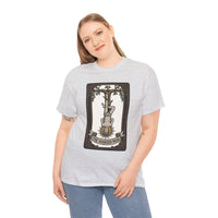 The Hanged Man Tarot Card T-Shirt - Heavy Cotton Classic Fit Tee - Unisex White