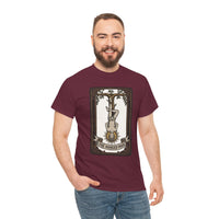 The Hanged Man Tarot Card T-Shirt - Heavy Cotton Classic Fit Tee - Unisex White