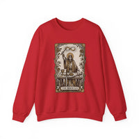 The Magician Tarot Card Sweatshirt - Heavy Blend Fleece Crewneck Pullover - Unisex Warm White