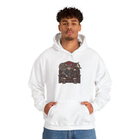 Viking Berserker Cat Graphic Hoodie - Cozy Heavy Blend Fleece Pullover - Unisex Sport Grey