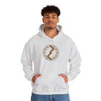 Jera Rune Harvest Symbol Hoodie - Soft Midweight Fleece Pullover - Unisex Off-White