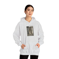 High Priestess Tarot Card Hoodie - Heavy Blend Fleece Pullover - Unisex White