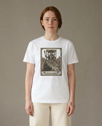 The Chariot Tarot Card T-Shirt - Heavy Cotton Classic Fit Tee - Unisex White