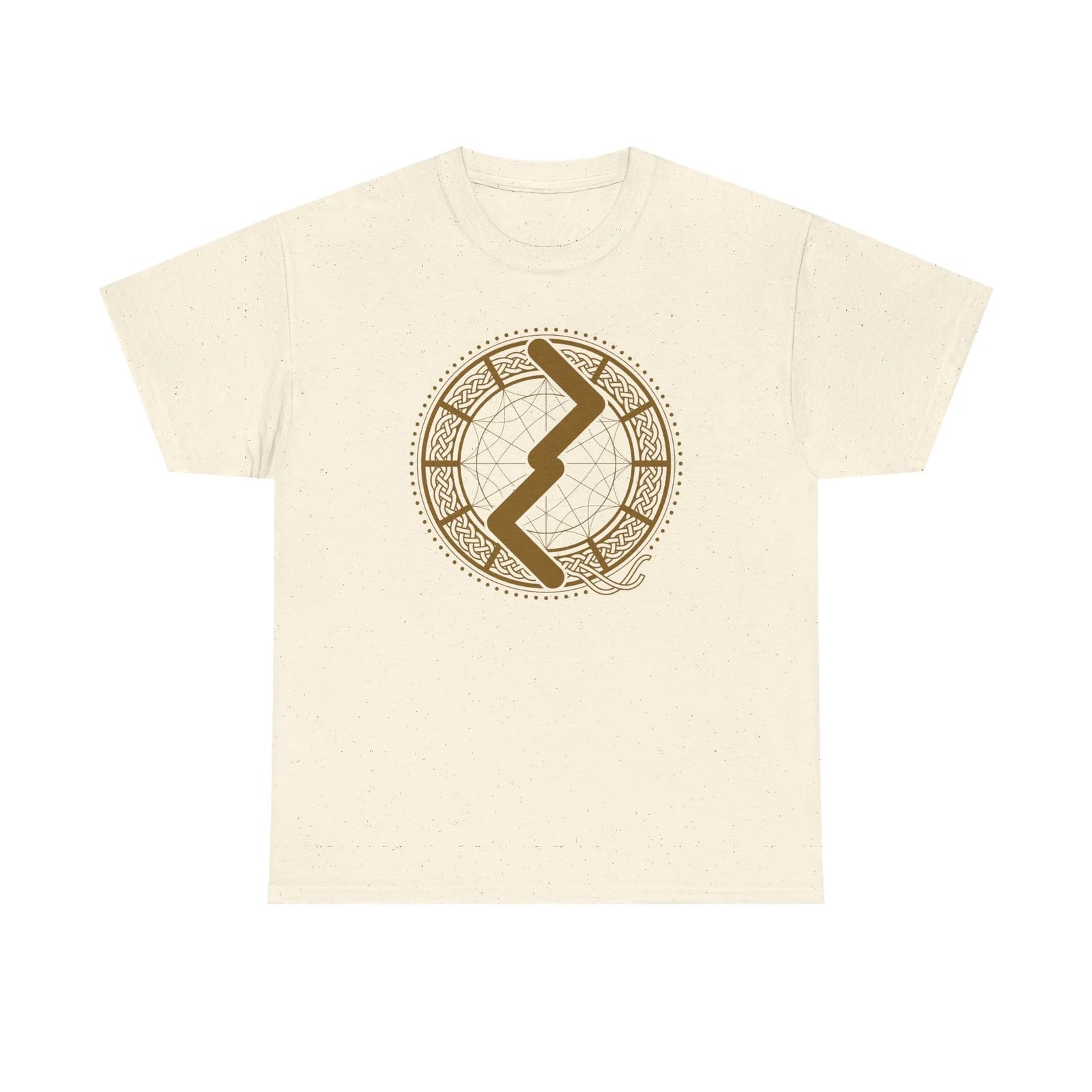 Jera Rune Harvest Cycle Graphic T-Shirt - Heavy Cotton Classic Fit Tee - Unisex White