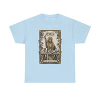 The Magician Tarot Card T-Shirt - Heavyweight 100% Cotton Classic Tee - Unisex White