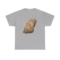 Jera Rune Harvest Stone T-Shirt - Heavy Cotton Classic Fit Tee - Unisex White