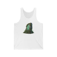 Othala Rune Stone Graphic Tank Top - Lightweight Cotton Jersey Retail Fit - Unisex Athletic Heather